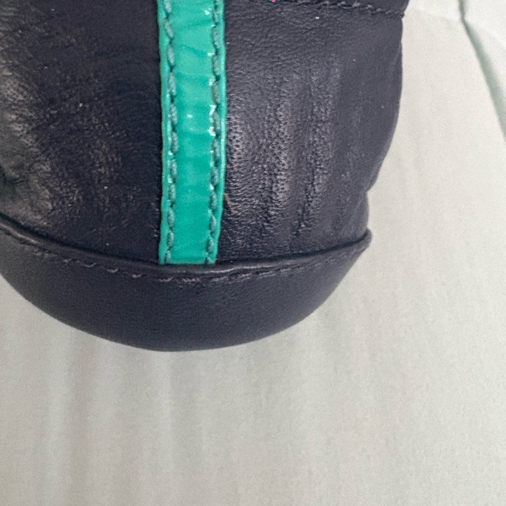 Tieks Navy Blue and Teal Flats. Inc, Tote size 9 - Picture 3 of 9